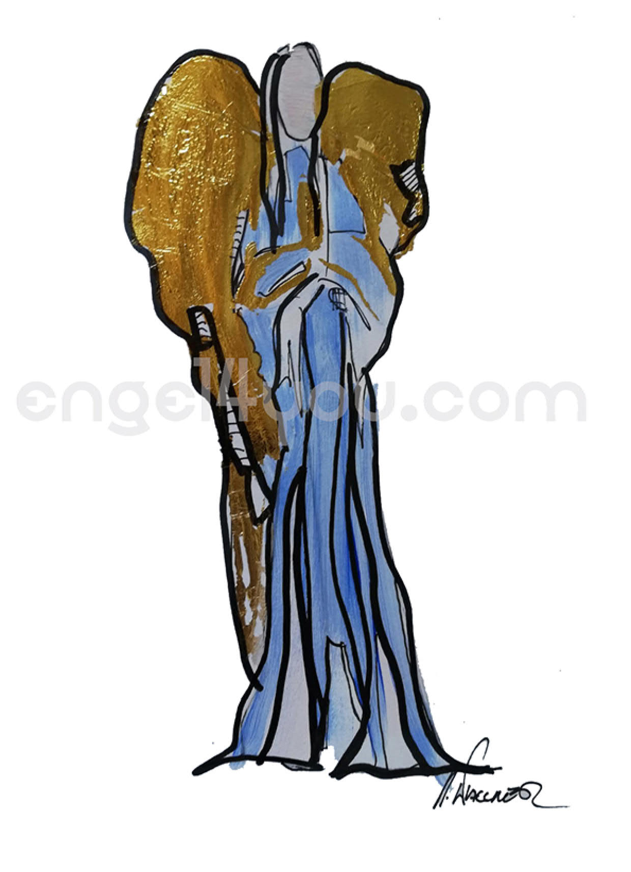 Engel Blau